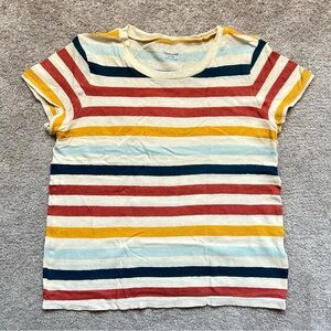 Colorful Striped Madewell T-Shirt
